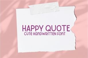 Happy Quote Font Download