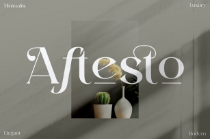 Aftesto Modern Serif Font LS Font Download