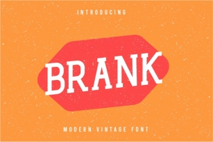 Brank Retro Font Font Download
