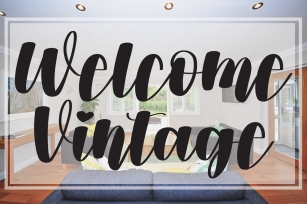 Welcome Vintage Font Download