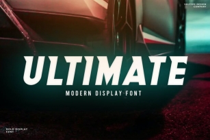 Ultimate - Modern / Tech / Sci-Fi Typeface Font Download