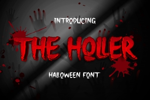 The Holler a Halloween Font Download