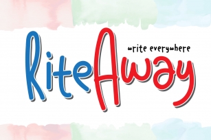 Rite Away Font Download