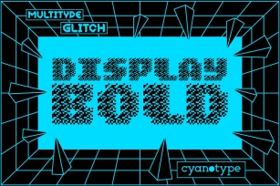 MultiType Glitch Diplay Bold Font Download