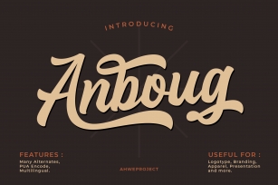 Anboug Font Download