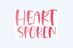 Heart Spoken Font Download