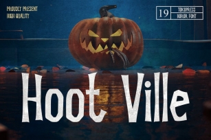 Hoot Ville - Spooky Font Font Download