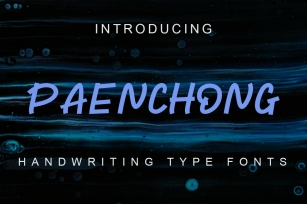 Paenchong Handwritting Type s Font Download