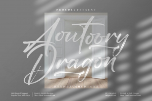 Aoutoory Dragon _ Brush Font Download