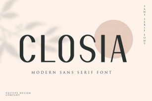 Closia Modern Minimal Font Font Download