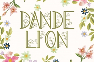 Dandelion Monogram Font Download