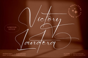 Victory Landera Signature LS Font Download