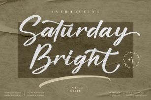 Saturday Bright Modern Script LS Font Download