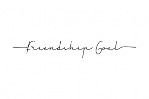 Friendship goal Font Download