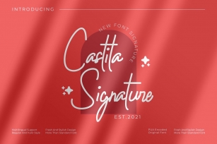 Castila Signature Monoline font Font Download