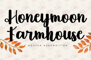 Honeymoon Farmhouse Font Download