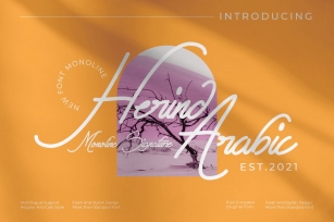 Herind Arabic Monoline Signature Font Download