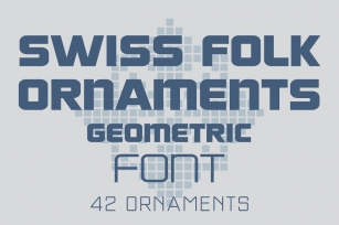 Swiss Folk Ornaments-Geometric Font Download