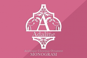 Adaline Arabesque Christmas Ornament Font Download