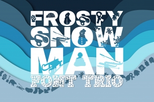 Frosty Snowman Trio Font Download
