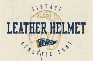 Leather Helmet Athletic Font Download