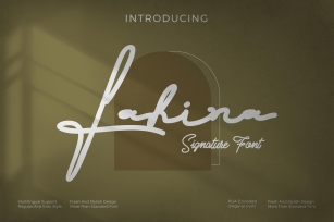 Fahira Signature style font Font Download
