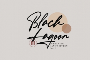 Black Lagoon - An Authentic Handwritten Font Font Download