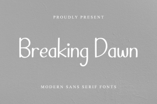 Breaking Dawn Font Download