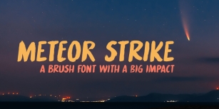 Meteor Strike Font Download