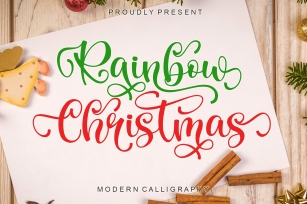 Rainbow Christmas Font Download