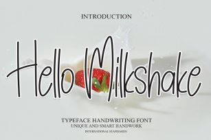 Hello Milkshake Font Download