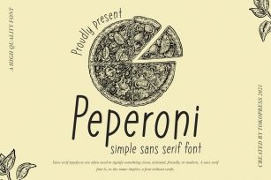 Peperoni - Handwritten Cute font Font Download