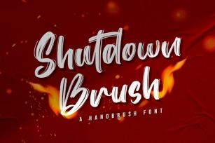 Shutdown Brush Font Download