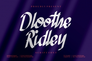 Dloothe Ridle Font Download