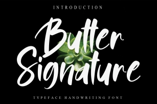 Butter Signature Font Download