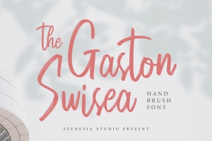 The Gaston Swisea Hand Brush Font Download