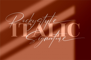 Rockystyle Signature Font Download