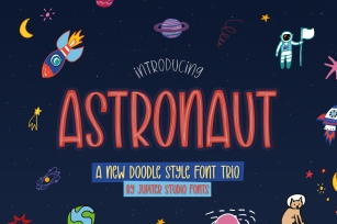 Astronaut Trio Font Download