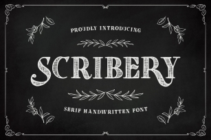 Scribery -Handwritten Serif Font Download