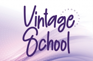 Vintage School Font Download