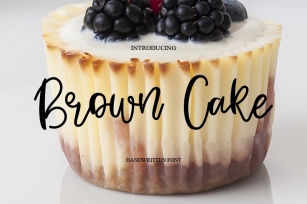 Brown Cake Font Download