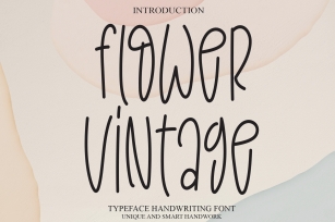 Flower Vintage Font Download