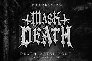 MASK DEATH Font Download