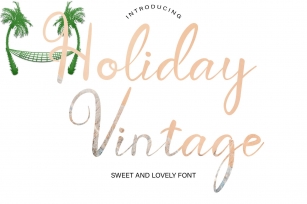 Holiday Vintage Font Download