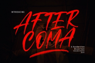 Aftercoma Brush Font Download
