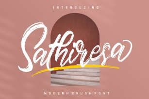 Sathiresa Modern Brush Font Download