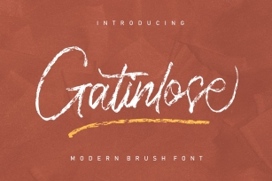 Gatinlose Modern Brush Font Download