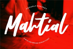 Mahtial | A Stylish Brush Script Font Font Download