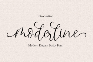 Moderline Script Font Download