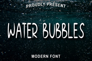 Water Bubbles Font Download